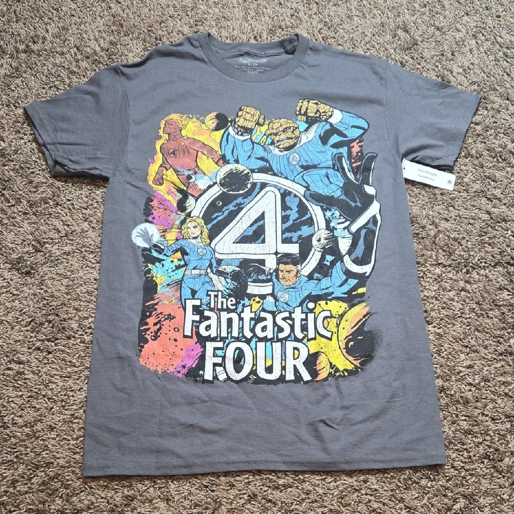 Marvel Studios The Fantastic Four 4 First Steps Small Tee Shirt Top
